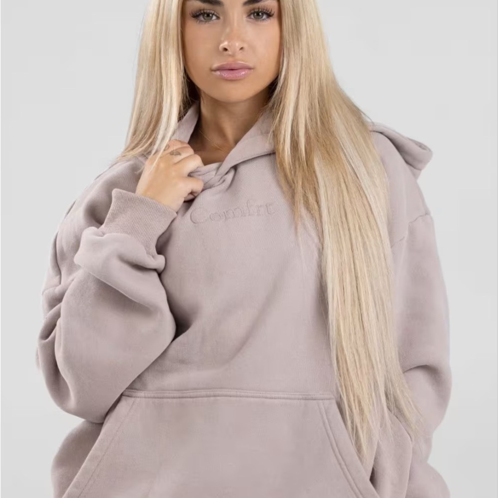 Comfrt hoodie sweatshirt size M bark with Comfrt jogger sweatpants size S